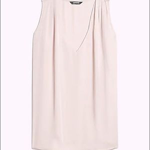 Express Pleated Shoulder V-neck - Truffle Pink